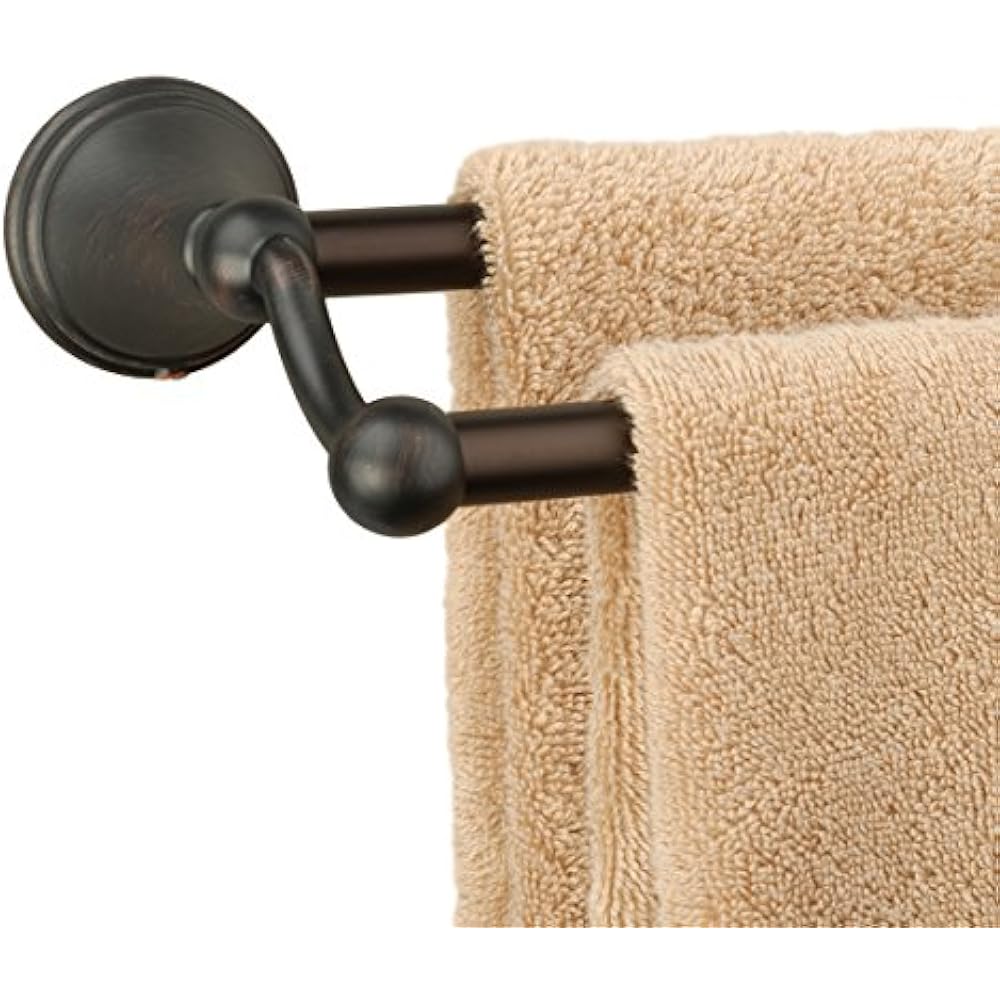 Bathroom Hardware 9316ORB Bay Hill 24" Double Towel Bar Oil Rubbed