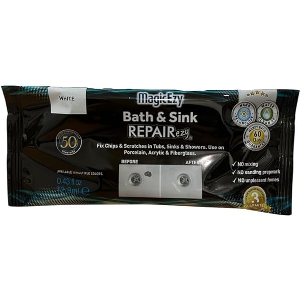 Ankita Porcelain Repair Kit White, Sink & Tub Repair Kit to Quickly Fix