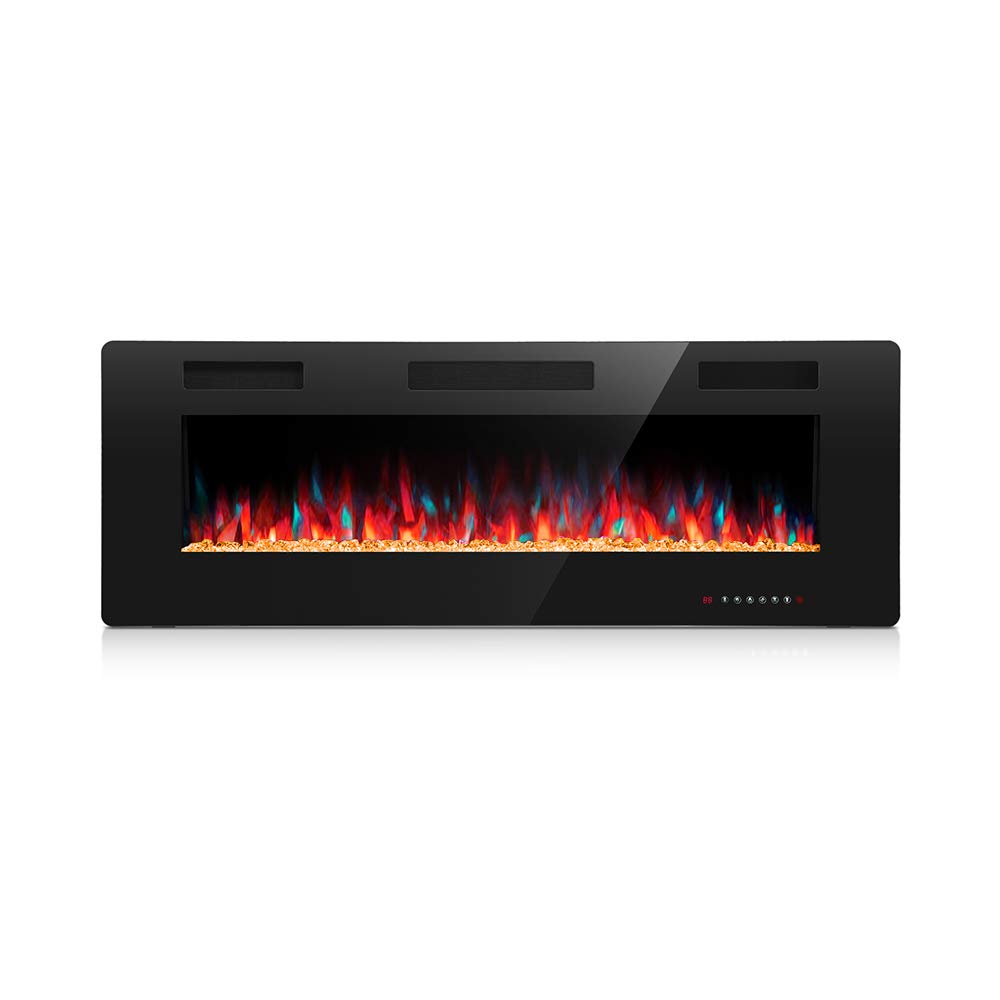 Buy Kismile 50" Electric Fireplace Recessed and Wall ed,Low noise