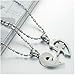 His & Hers Matching Set Open Your Heart Couple Pendant Necklace Simple Love Style in a Gift Box (A Set)