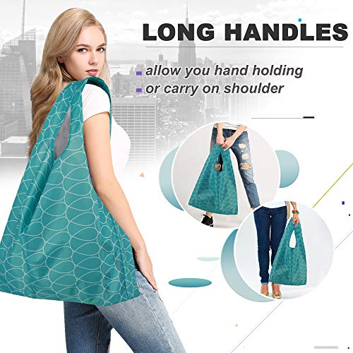 5 Reusable+Foldable+Polyester+Waterproof+Lightweight