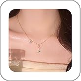 Erimberate Bohemian Enamel Tulip Choker Necklace Gold Tulip Flower Pendant Necklace Pearl Tulip Flower Collar Necklace Pink Enamel Tulip Chain Necklace Jewelry for Women Gifts