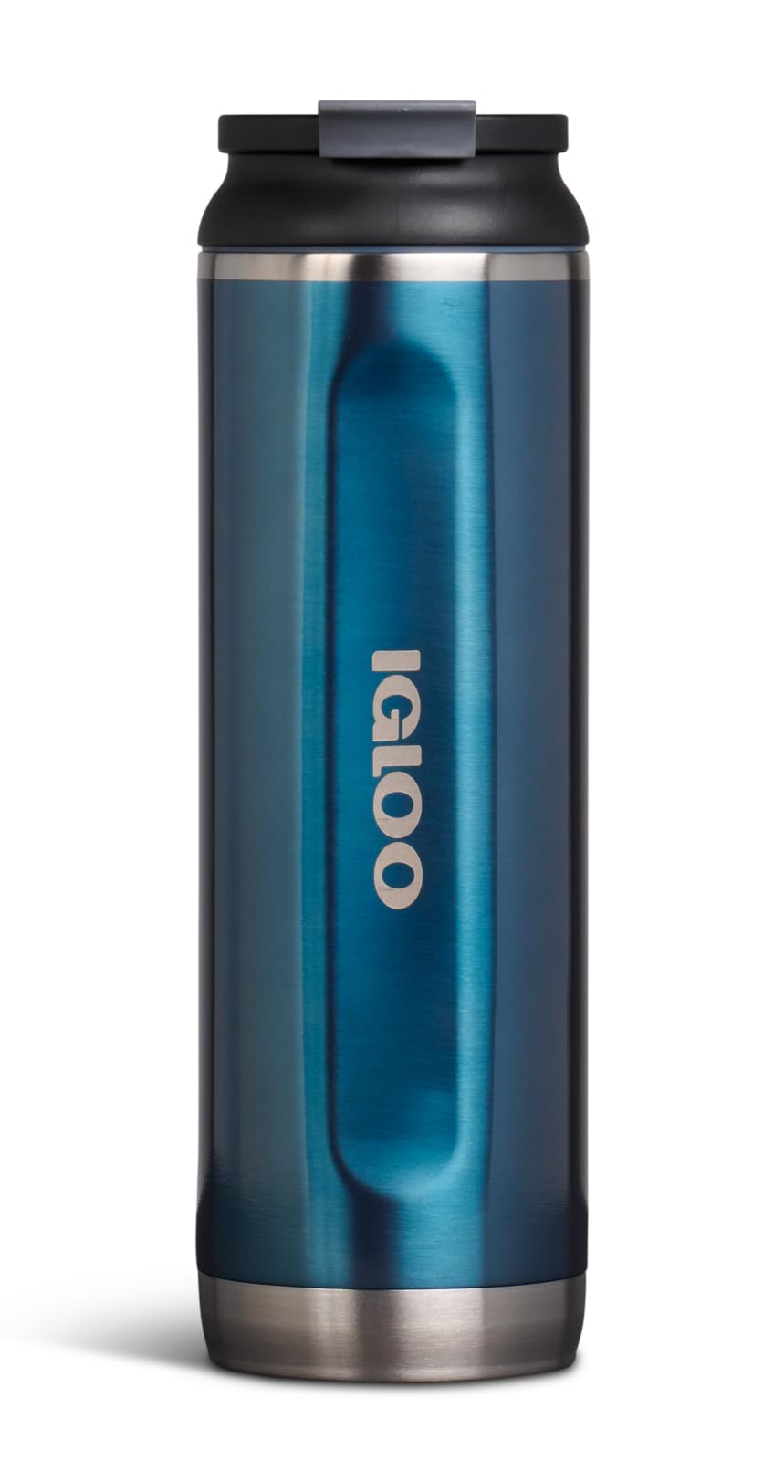 Igloo, 20 OZ Stainless Steel, Tumbler, Flip ‘n’ Sip, Modern Blue