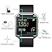 [3 Pack] Fitbit Blaze Screen Protector-OMOTON Full Coverage Glass Screen Protector for Fitbit Blaze Smart Watch with [2.5D Round Edge] [9H Hardness] [Crystal Clear] [Anti-Scratch] [No-Bubble]