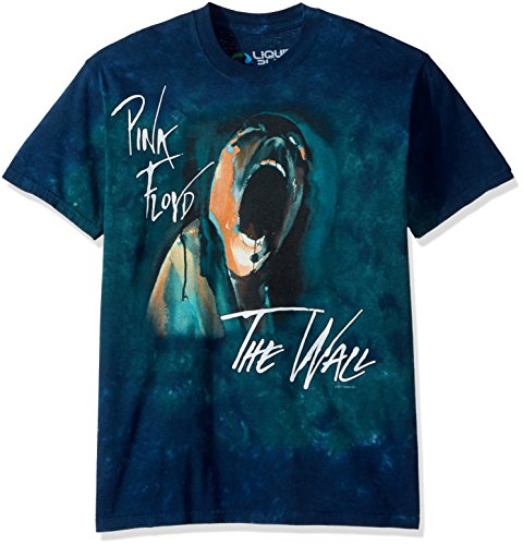 Liquid Blue Men's Pink Floyd Screaming Face Tie Dye Short Sleeve T-Shirt, Multi Tie Dye, Small