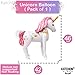 Cute Unicon Balloons Set - 1 Xtra Large Unicorn Balloon 46 Inch | 2 Unicorn Ballon 42 Inch | Pastel Rainbow Unicorn Party Supplies | Baby Shower Party Decoration | Mylar Unicorn Birthday Balloons