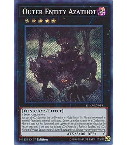 entity yugioh deck Amazon.com: Yu-Gi-Oh! - Outer Entity Nyarla - SHVA-EN017 - Secret Rare -  1st Edition