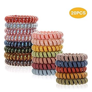 Spiral Hair Ties Hair Bands Sit Coil Hair Ties Phone Cord Coil