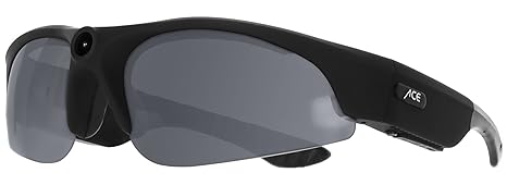 ACE View 2.0 | 1080p Full-HD Actioncam-Brille | Robuste Brille mit Verstellbarer Action-Kamera für Videos | Perfekt für Sport