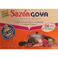 Amazon.com : Goya Foods Sazon Culantro y Achiote, 1.41-Ounce (Pack ...