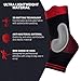 UFlex Athletics Ultra Flex Athletics Ankle Brace Support Sleeve for Post Surgery Treatment, Swelling Reduction, Pain Relief, Ankle Stabilizing and Compression, Single Wrap Black, Red Large