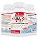 Natrogix 1000mg Pure Antarctic Krill Oil Omega-3 Fatty Acids - No Fishy Smell or Taste (60 Capsules)