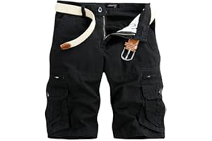 QWENTMTNTY Mens Tactical Cargo Shorts Relaxed Fit Plus Size Hiking Shorts Lightweight Outdoor Fishing Shorts Multi-Pockets