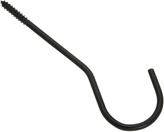 National Hardware N275 198 V2666 Ceiling Hook In Black Screw In