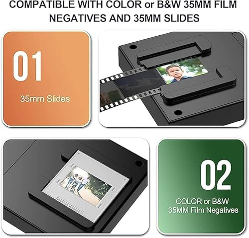 Mobile Film Scanner, 35mm Slide and Negative Scanner for Old