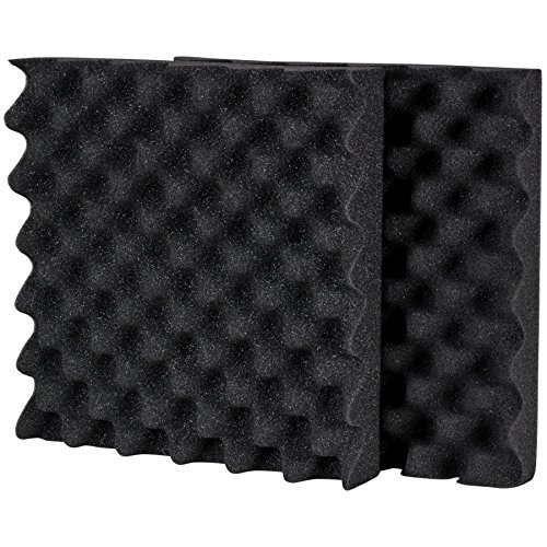 Acoustic Eggcrate Foam 2 Pcs. 2-1/2" x 12" x 12" for Speaker Enclosures Only -- Non-UL