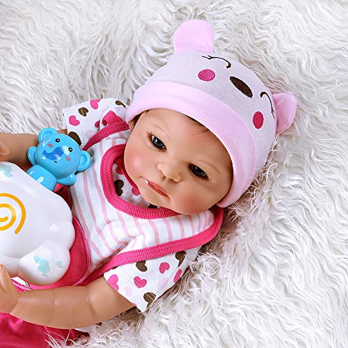 iCradle Washable Silicone Simulation Reborn Baby Doll Black African American 22