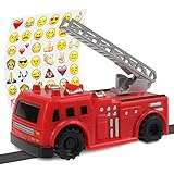Inductive Fire Truck Follow any Line New Toys for Kids with BONUS Funny Stickers| Educational Mini Magic Inductive Toy Perfect for Toddlers | Prime Best Quality Learning Follower (Truck)