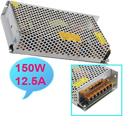 150W Power Supply Driver For LED Strip Light DC 12V 12.5A AC110-220V.