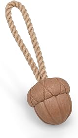 Petface Acorn on a Rope Dog Toy – Durable Interactive Tug Toy view 1