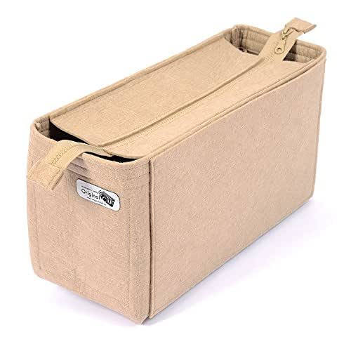 Bag and Purse Organizer Insert with Zipper Closure for the