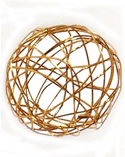 4" Decorative Copper Wire Balls Spheres - Box of 6