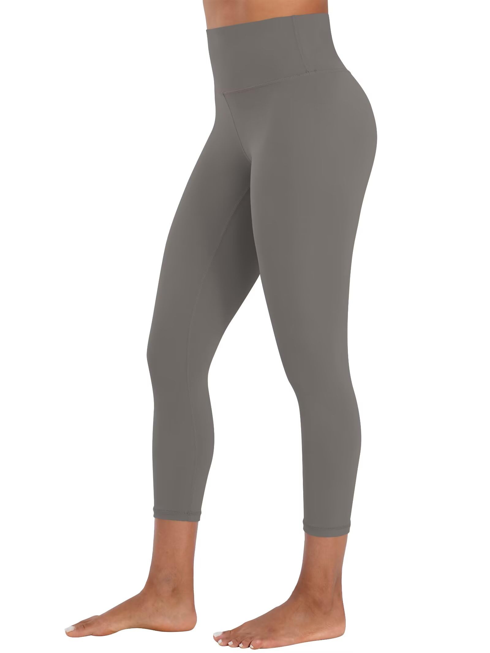 Photo 1 of Sunzel Sunzfly Capri Leggings for Women, High Waisted Yoga Pants with Tummy Control for Workout Running Gym 21" Charcoal Gray Medium