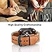 KARTICE Compatible with Apple Watch Band 44mm Series 5 Leather Bands for iWatch 4 3 2 1 Men Women Handmade Vintage Replacement Strap (Brown 44mm/42mm)