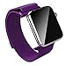 Lovne Milanese Loop Stainless Steel Bracelet Strap Band for Sport&Edition iWatch Band Replacement with Fully Magnetic Closure Clasp for Apple Watch Series 1&Series 2(Purple-38mm)