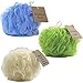 Buddha Bath 3 Pack of Luxury Bath Sponges Eco-Friendly Large Mesh Loofah Pouf