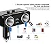 Virwir Cigarette Lighter Adapter, 2 Socket Cigarette Lighter Power Adapter Convert DC Outlet Splitter LED Display Battery, Plug Play 12V/24V 3.1A Fast Dual USB Car Charge Ports iPhone X
