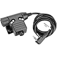 ArmorMason U94 PTT System Compatible with Baofeng UV-5R UV-82 etc. Radio (Military/NATO-US/Peltor Wired)