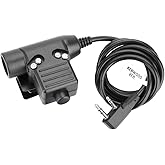 ArmorMason U94 PTT System Compatible with Baofeng UV-5R UV-82 etc. Radio (Military/NATO-US/Peltor Wired)