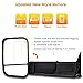 SCITOO Towing Mirrors fit for Dodge for Ram High Perfitmance Exterior Mirrors fit 1998-2002 for Ram 1500 for Ram 2500 for Ram 3500 with Power Controlling Heated Manual Flipping up and Telescoping