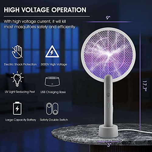 Mosiller Bug Zapper, 2 in 1 Smart Electric Mosquitoes Swatters & Trap