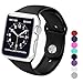 Sxciw Apple Watch Band, Soft Silicone Sports Replacement Wristband for Apple Watch, Medium/Large, 42 mm, Black