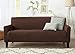 Home Fashion Designs 1-Piece Spandex Slipcover Dawson Collection. (Sofa, Mocha)