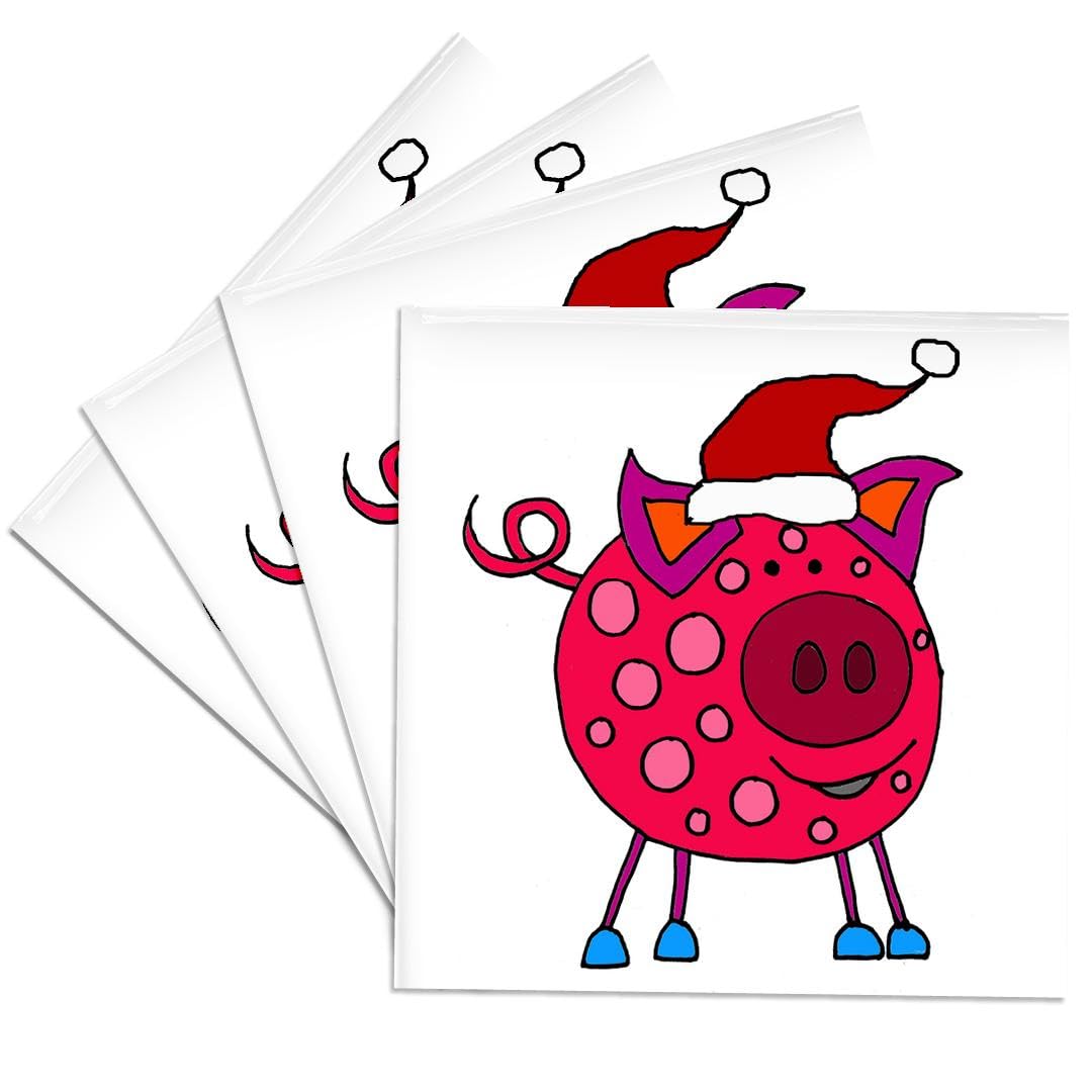 3dRose Flag, White, set-of-4-Ceramic