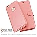 AMOVO Case for iPhone 6 Plus [2 in 1], Vegan Leather 2 in 1 Folio Detachable Wallet Case with Box for iPhone 6 Plus/iPhone 6s Plus case (iPhone 6 Plus/6s Plus(5.5'') Coralpink)
