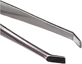 Nc 5092 Square Tip Slanted Tweezers 9 cm Stainless Steel Precision Grooming Tool view 2