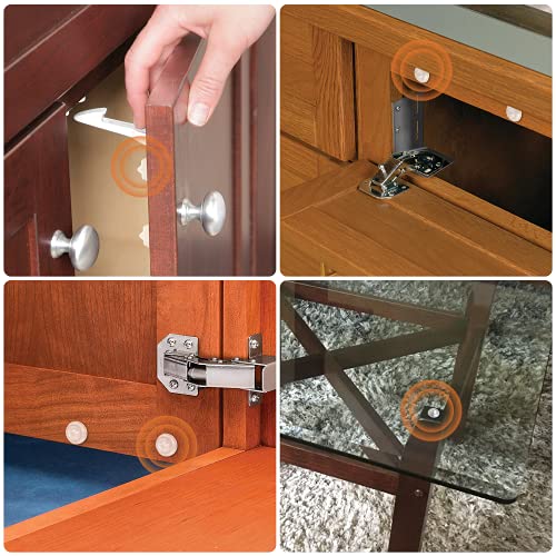 Bumpers 200 PCS Rubber Bumpers, Circular Dots Shaped Self