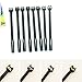 WEFOO Pack of 8 Cute Cartoon Kawaii Plastic Black Cat Gel Pen for Kids Children