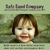 Safe Sand for Sandbox / Natural White Playsand 25 Pound Box