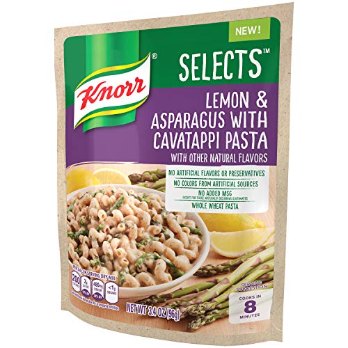 Knorr Selects Pasta Side Dish, Lemon & Asparagus with Cavatappi Pasta, 3.4 oz, Pack of 8