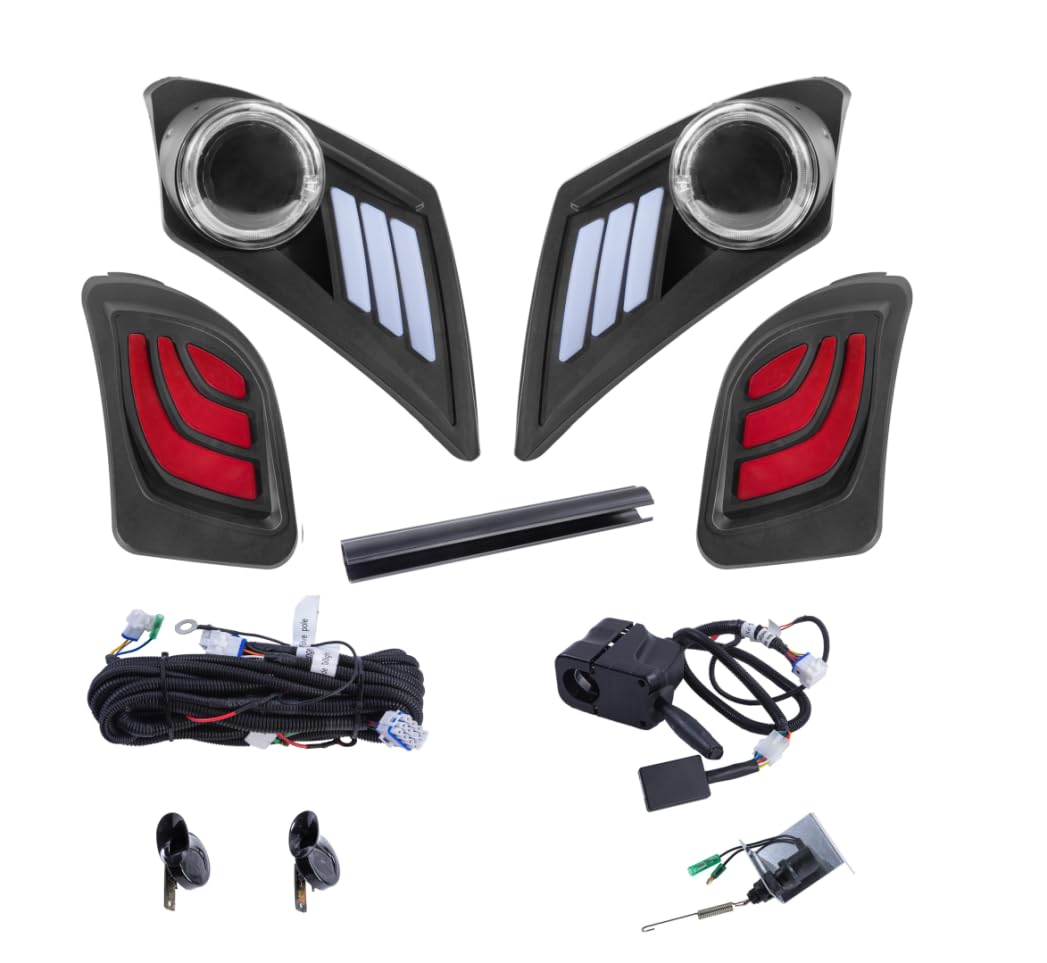 Photo 1 of ***MISSING PARTS***VPAHub Deluxe Street Legal Light Kit for Yamaha Drive 2, LED Headlight, Taillight, Upgraded Wiring Harness, Deluxe Turn Signal Switch, Mechanical Brake Switch with Bracket