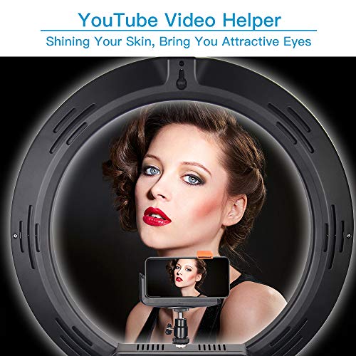 ZOMEi Ring Light Kit:16"/40cm Outer 38W 3200-5500K Dimmable LED Ring Light, Light Stand, Carrying Bag for Camera,Smartphone,YouTube,Self-Portrait Shooting - Thumbnail 5
