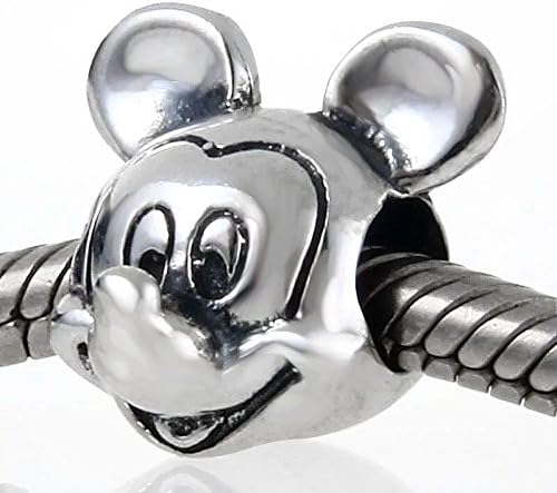 Mickey Mouse portrait charm fit with most European bracelets Pandora Chamillia etc