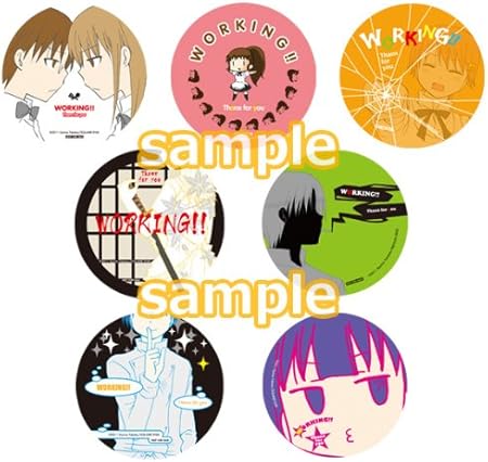 Amazon Working アニメ化フェアこそ 人生です By山田 コースターサイズステッカー全7種 シール ステッカー おもちゃ