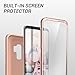 YOUMAKER Galaxy S9+ Plus Case, Rose Gold with Built-in Screen Protector Heavy Duty Protection Shockproof Slim Fit Full Body Case Cover for Samsung Galaxy S9 Plus 6.2 inch - Rose Gold/Pink