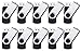 FEBNISCTE Bulk Thumb Drives 256MB Flash Drive Pack of 10 Jump Drives,Small Capacity 256 MB USB 2.0 Memory Stick Multipack Pendrives with Lanyards,Black Portable Swivel Pen Drive for Commercial Gift